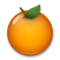 Tangerine emoji on LG
